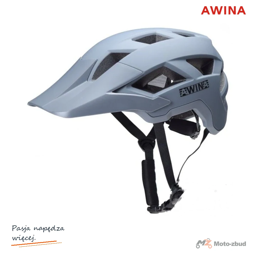 Kask rowerowy Awina by MOON M szary — KS30