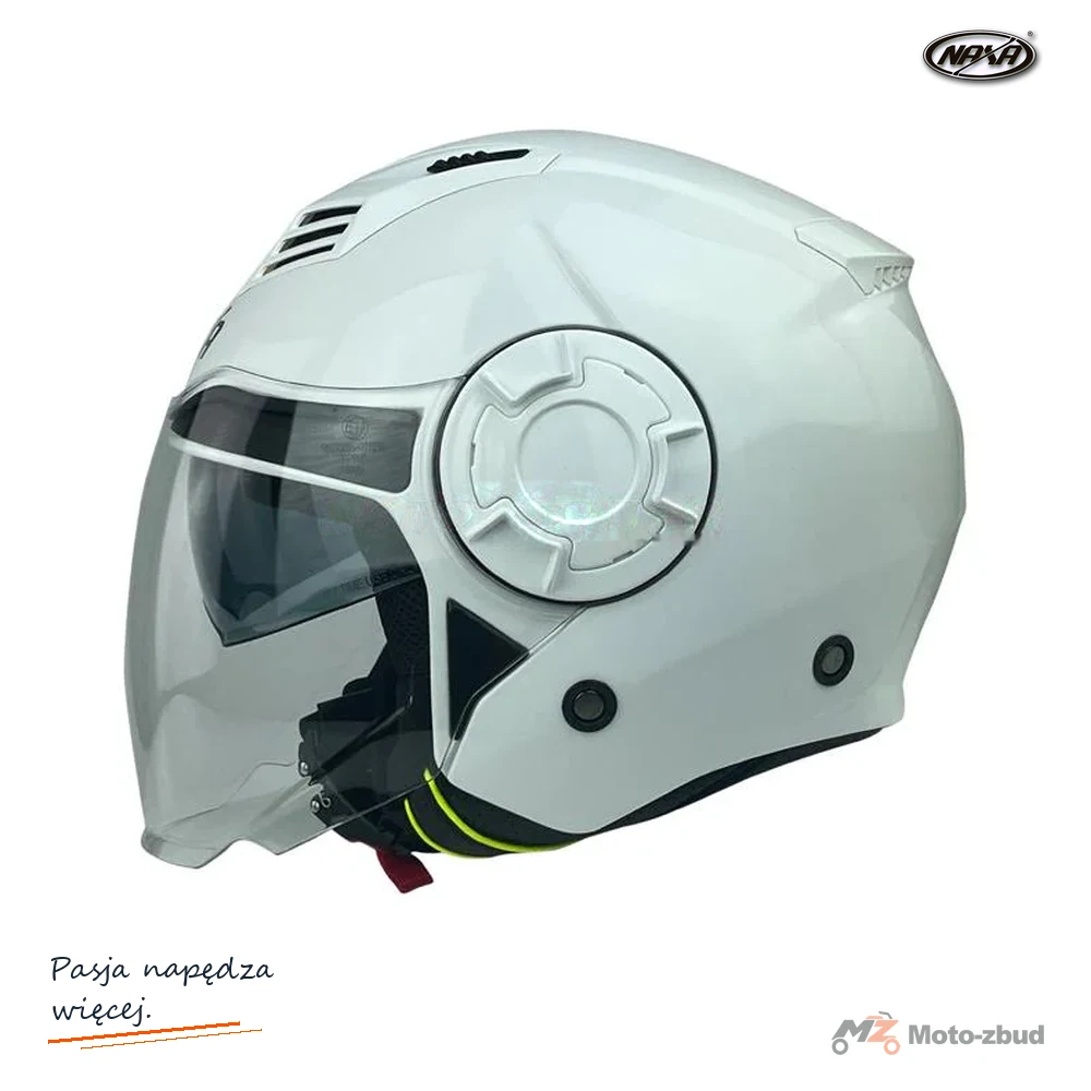 Kask motocyklowy otwarty NAXA S23x blenda biały XXL