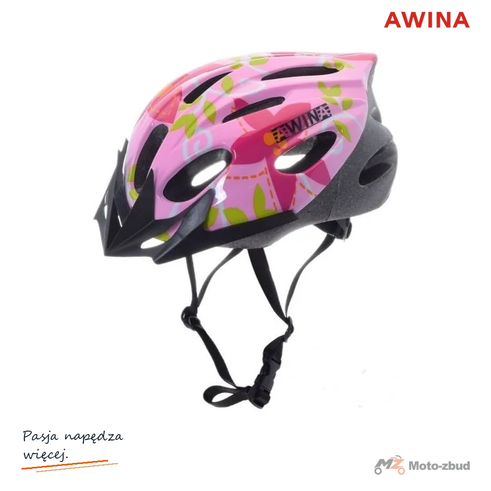 Kask rowerowy Awina by MOON dziecięcy M różowy — MB11