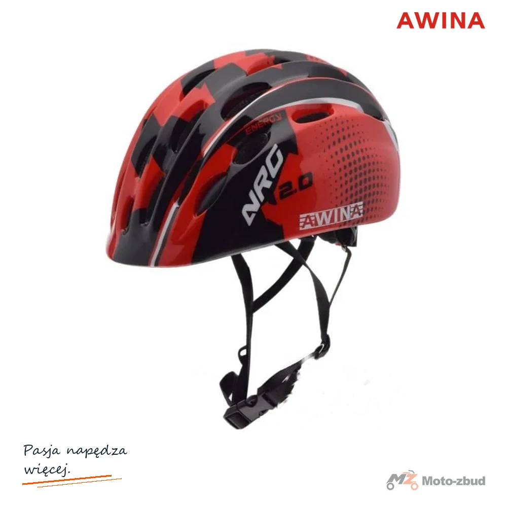 Kask rowerowy Awina by moon dziecięcy S czerwony — HB10-7