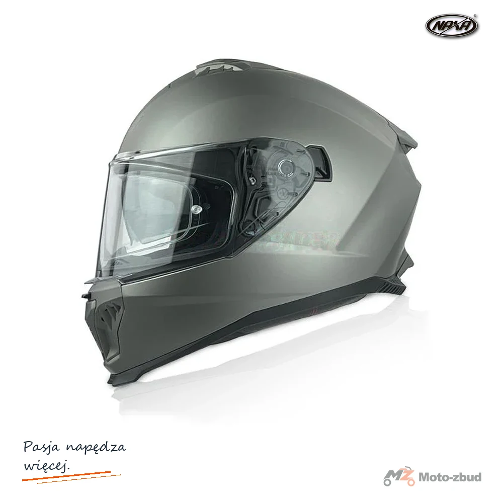 Kask motocyklowy zamknięty Naxa F31 titanium XL Blenda+Pinlock