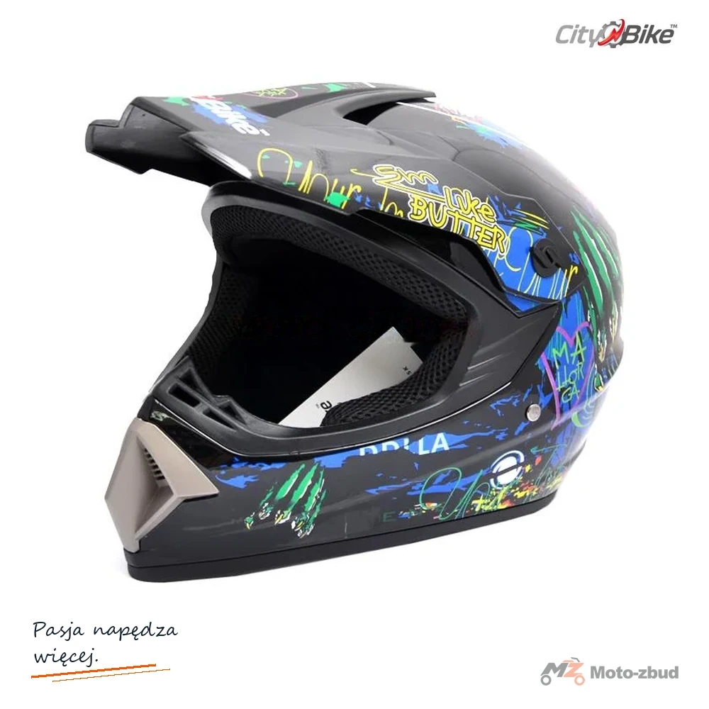 Kask crossowy City-Bike WL-905 Monster czarny XL