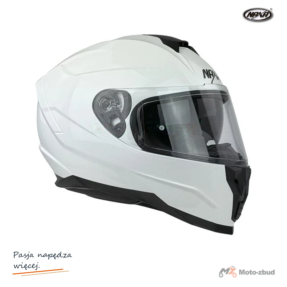 Kask motocyklowy zamknięty NAXA F28 biały XXL BLENDA