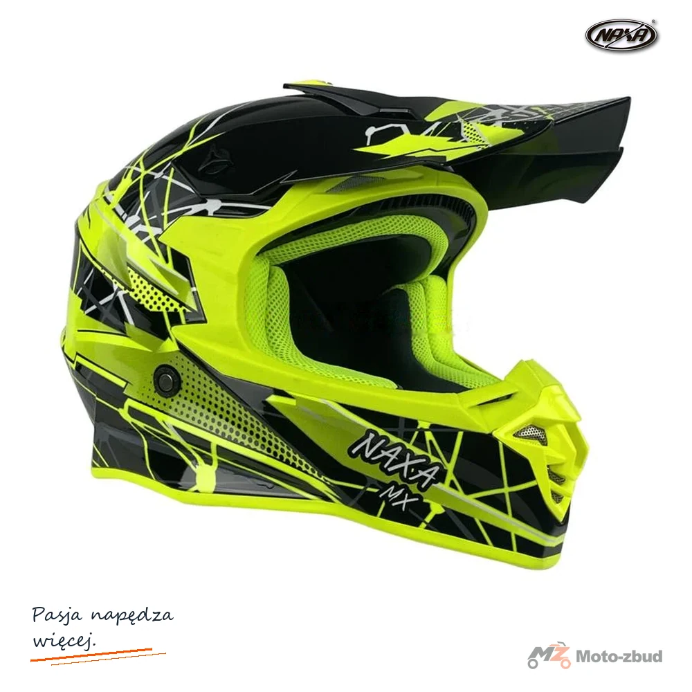 Kask crossowy NAXA C9 czarno szary 2XL