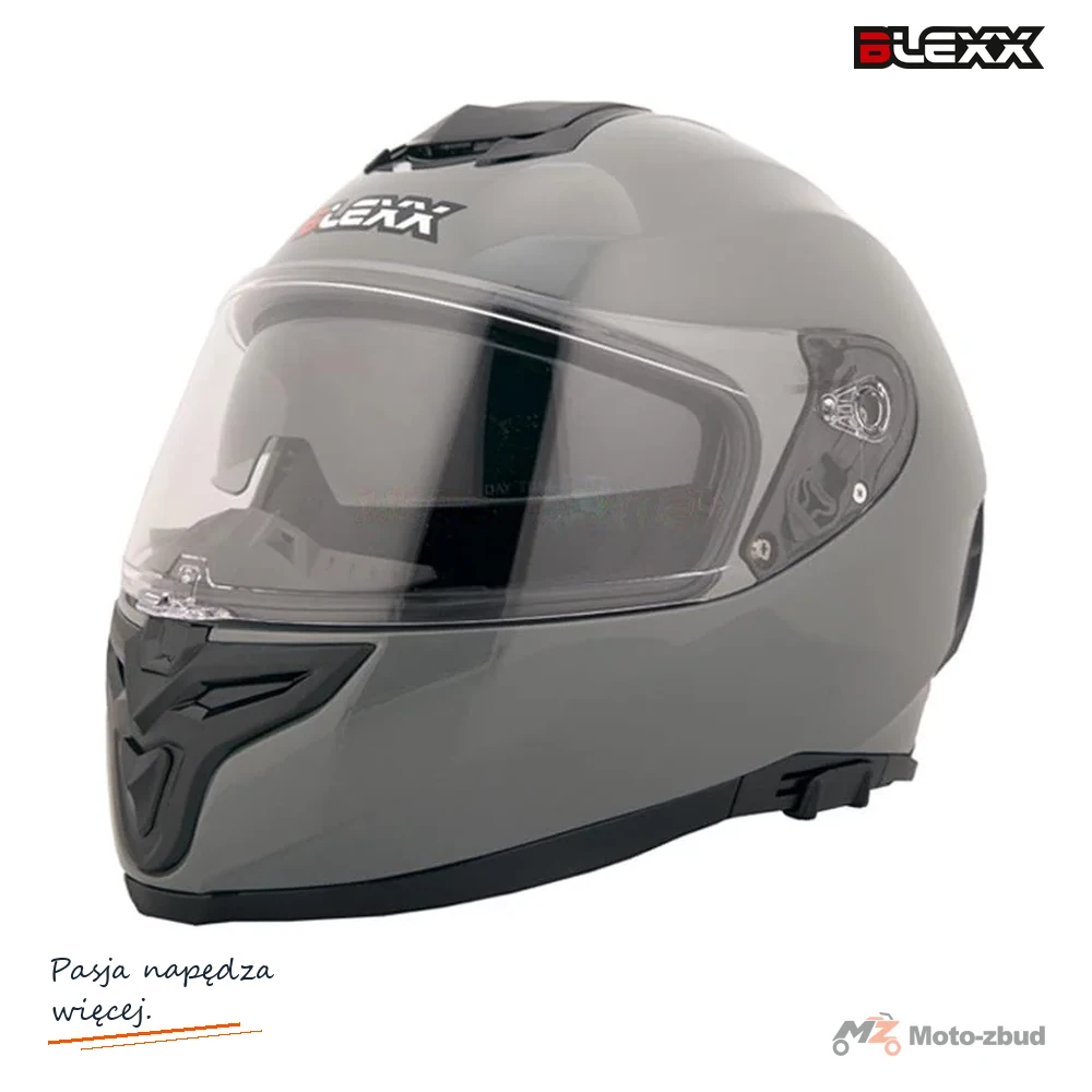 Kask zamknięty z blendą BLEXX MD-820 grey mat rozmiar M ECER22.06