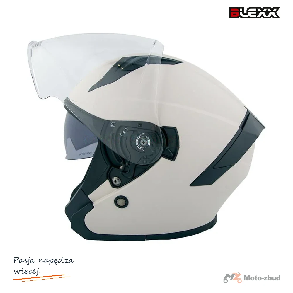 Kask motocyklowy otwarty z blendą BLEXX YA-620 sand XS ECER22.06