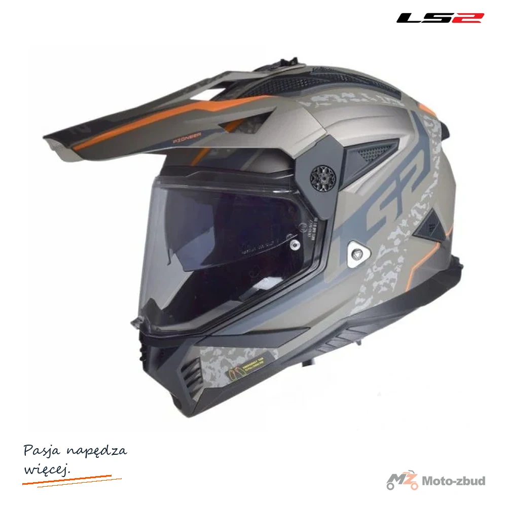 Kask adventure LS2 MX702 Pioneer II Devor Matt Sand — M