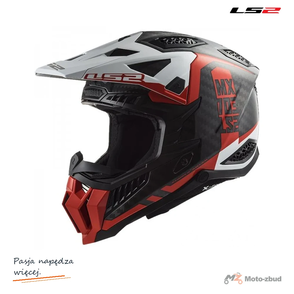 Kask LS2 MX703 C X-Force Victory Red White — rozmiar S