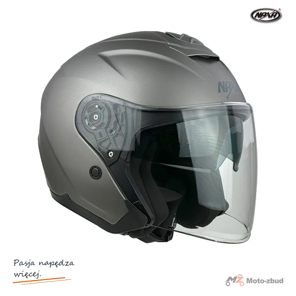 Kask motocyklowy otwarty Naxa S28 Blenda titanium XL