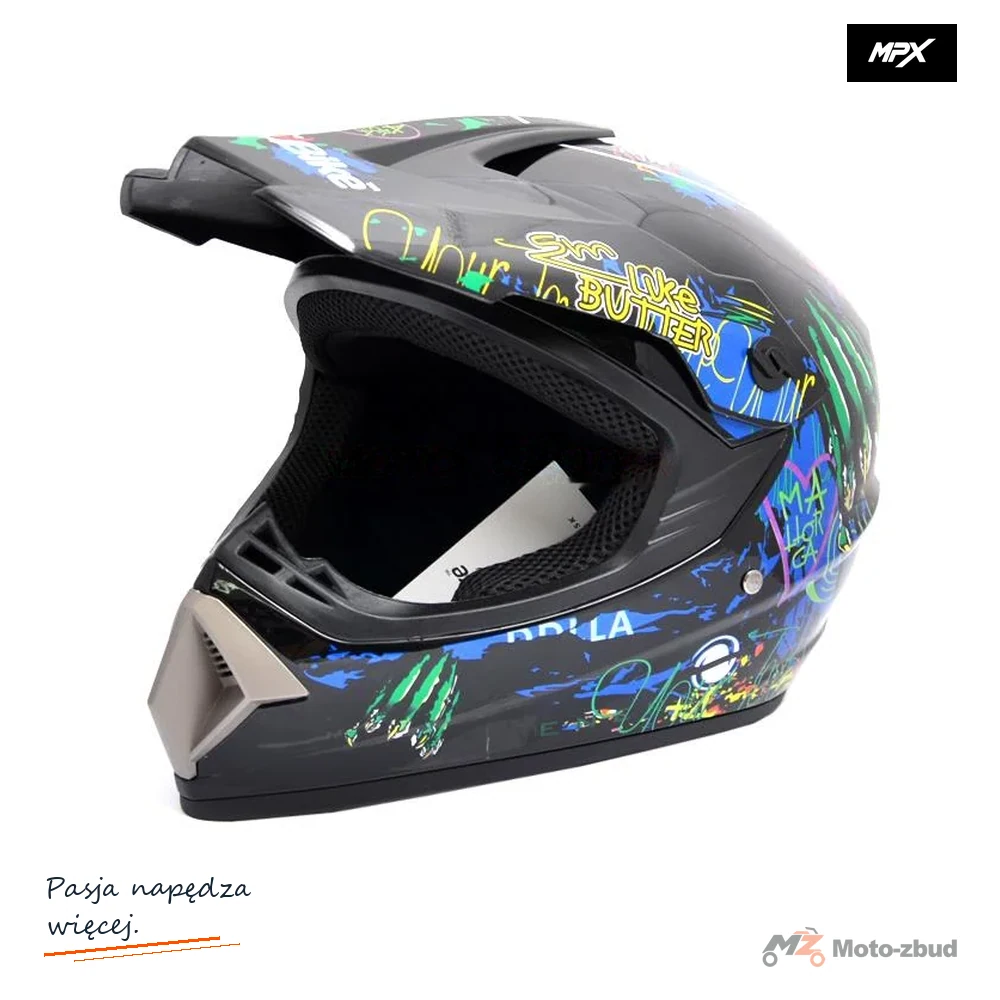 Kask crossowy MPX WL-905 Monster czarny XL