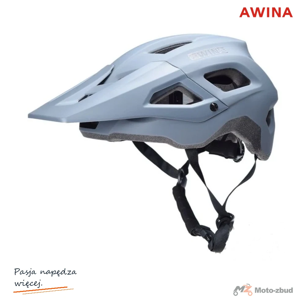 Kask rowerowy Awina by MOON M szary — KS33
