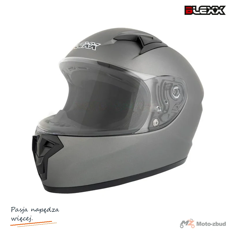 Kask motocyklowy zamknięty dziecięcy BLEXX YA-201 grafitowy XL ECER22.06