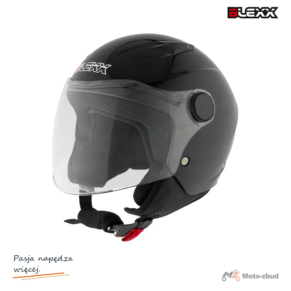 Kask motocyklowy otwarty dziecięcy BLEXX YA-215 czarny M ECER22.06