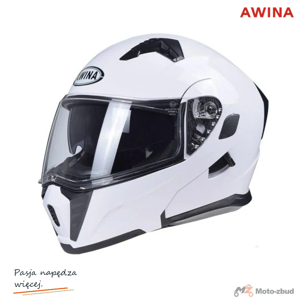 Kask Awina Otwierana Szczęka JK906 Biały — rozmiar XL