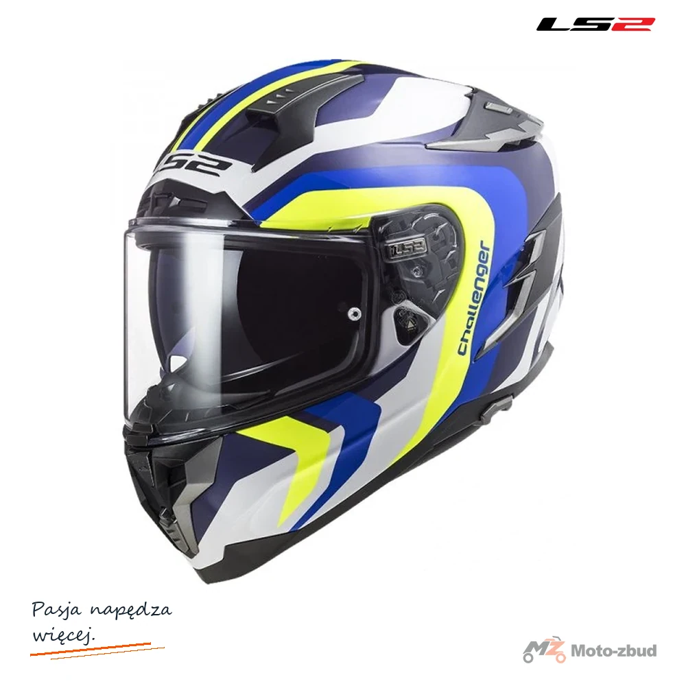 Kask LS2 FF327 Challenger Galactic White Blue — rozmiar XS