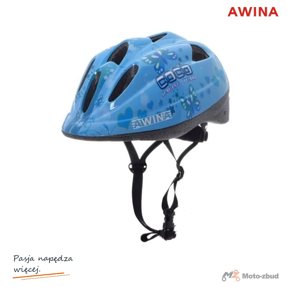 Kask rowerowy Awina by MOON dziecięcy S niebieski — HB5-2