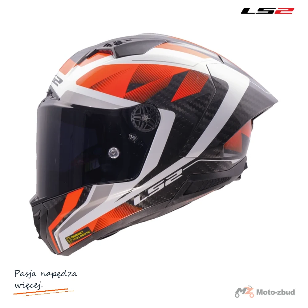 Kask LS2 FF805 Thunder gp Aero Raute WH.Red-06 — rozmiar XL