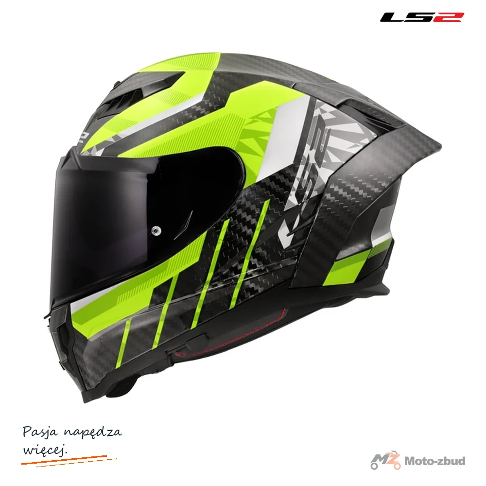 Kask LS2 FF807 Dragon Trax H-Vis Yellow — rozmiar XXL