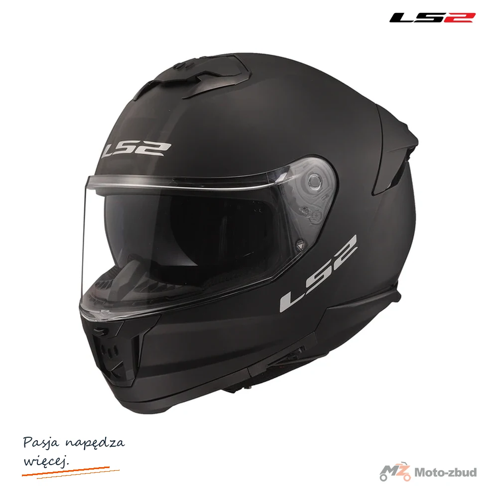 Kask motocyklowy LS2 FF808 STREAM II Solid Matt Black-06 S