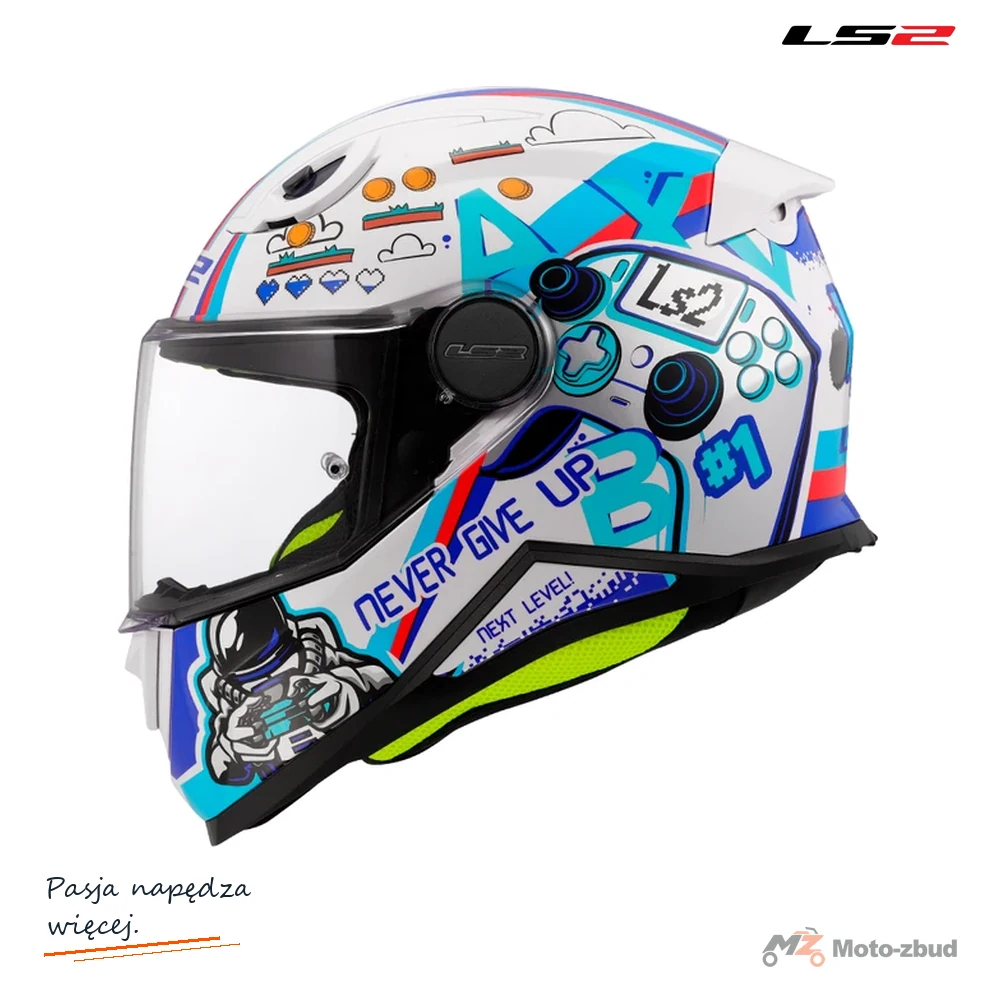 Kask LS2 FF812 kid next level White — rozmiar S