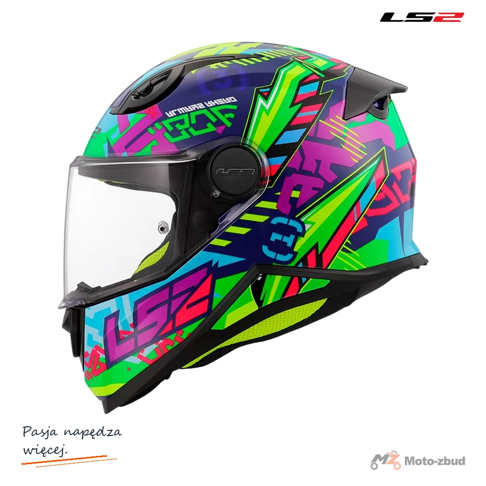 Kask LS2 FF812 kid svent Blue green — rozmiar S