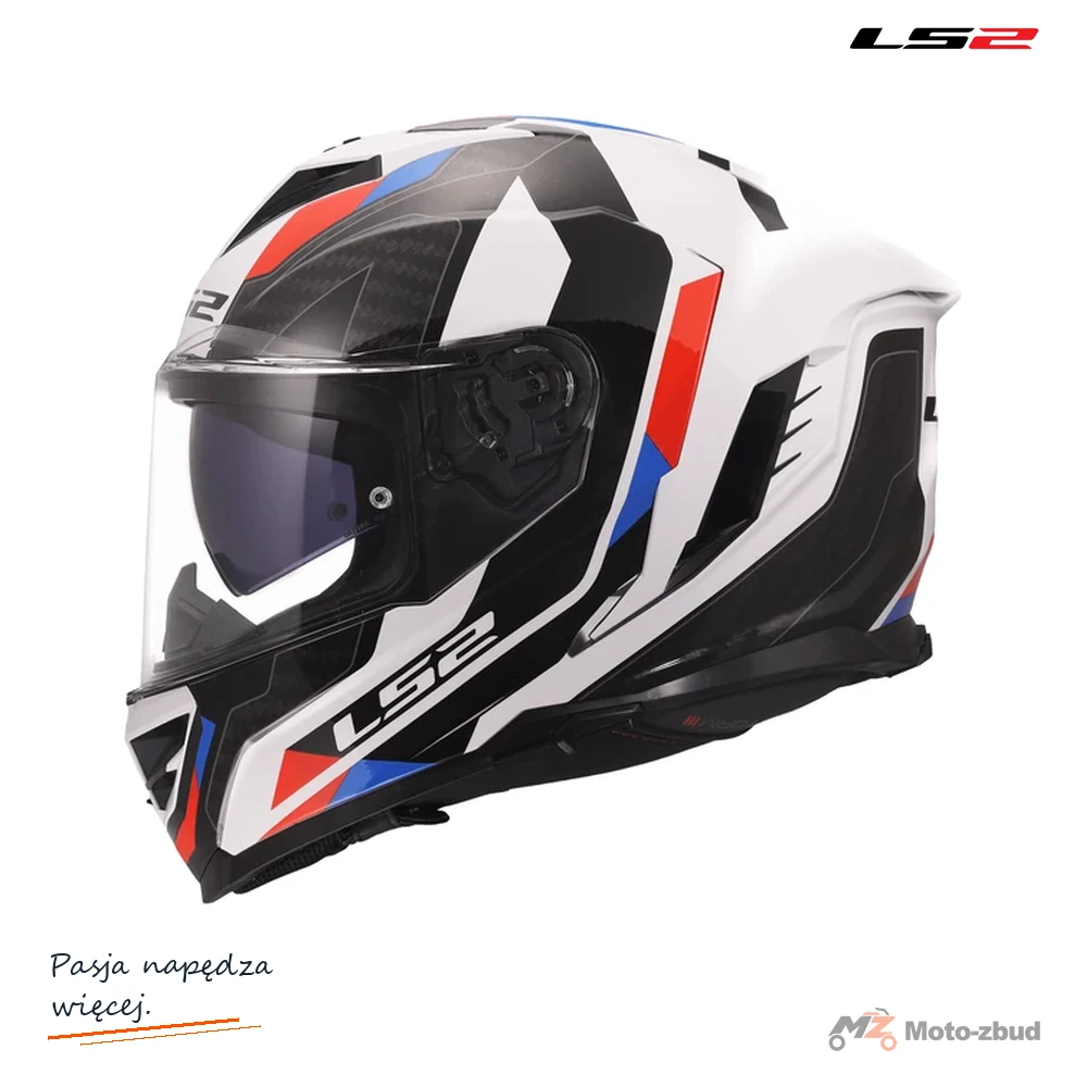 Kask LS2 FF818 Storm III sporty White Blue Red — rozmiar XXS