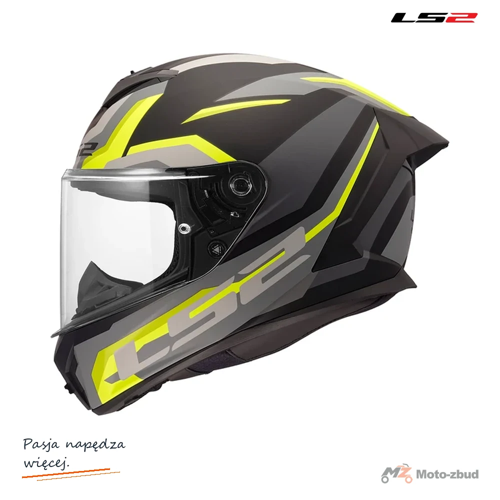 Kask LS2 FF820 Rapid III Hyper Black Hi-Vis Yellow — 3XL