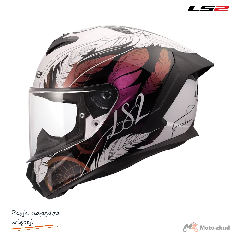 Kask LS2 FF820 Rapid iii boho White Black Pink — rozmiar XXS