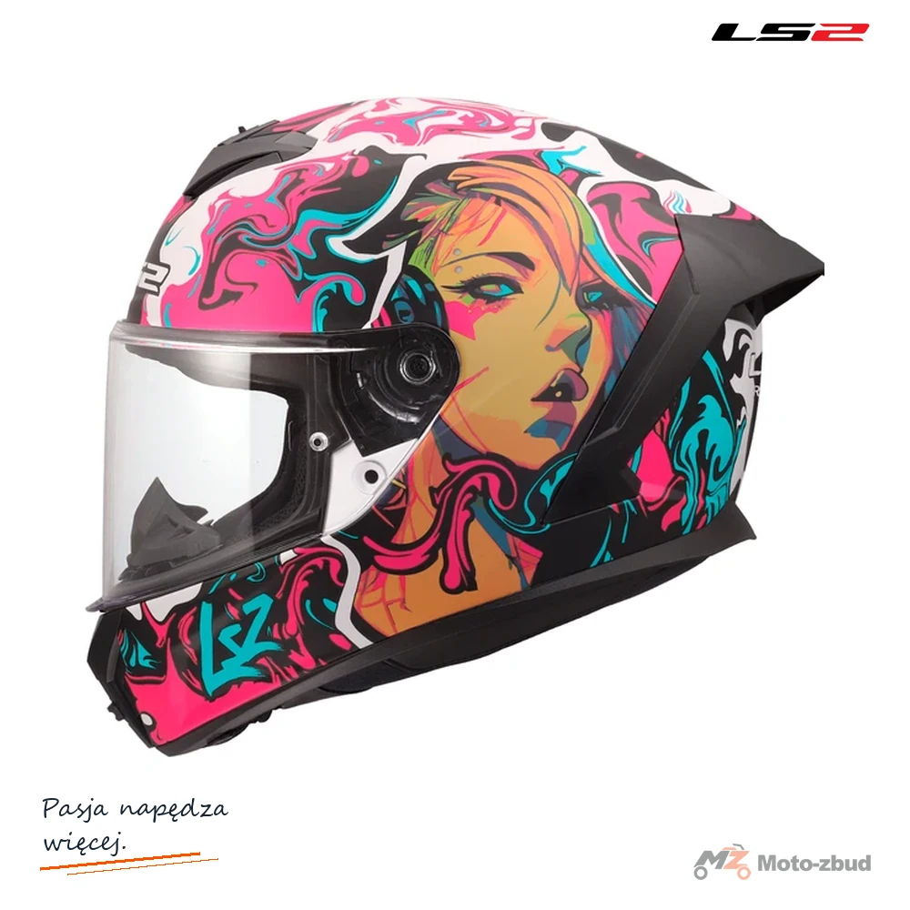 Kask LS2 FF820 Rapid III Cyberg Purple Cyan — XXS