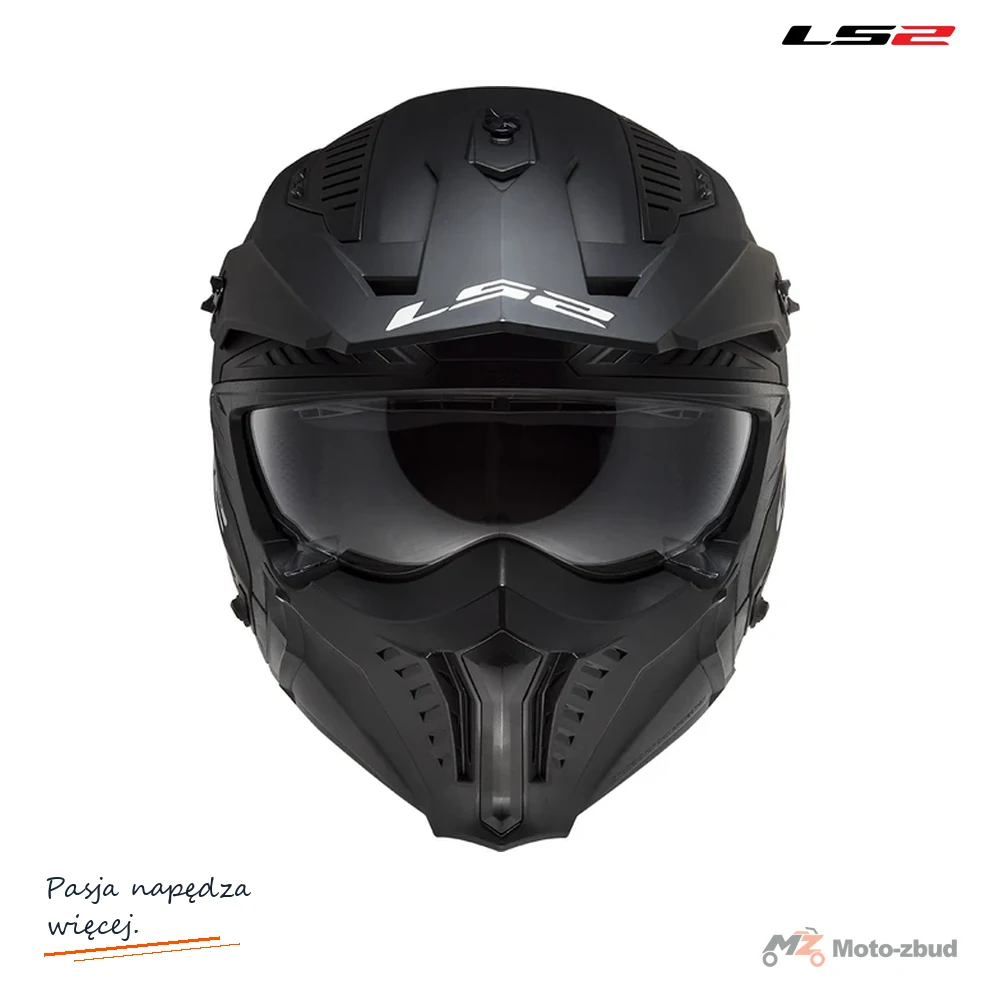 Kask crossowy LS2 OF606 Drifter Solid czarny mat 2XL