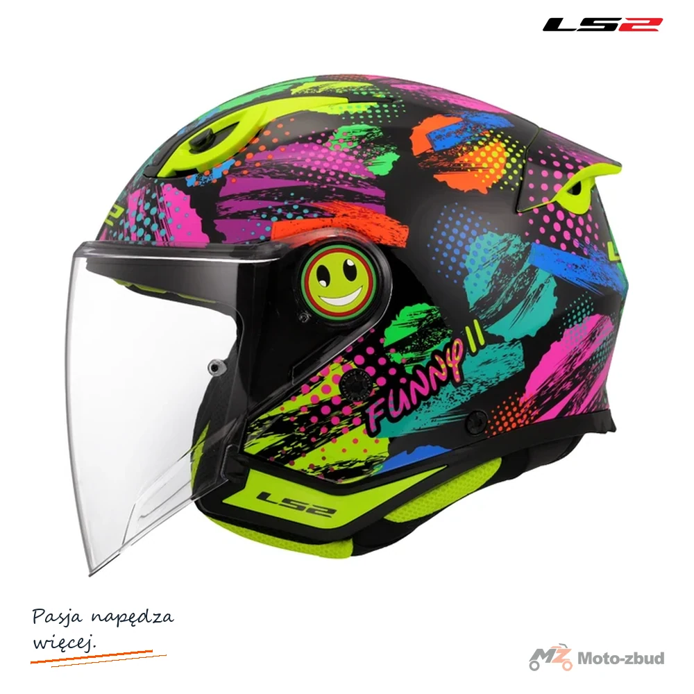 Kask LS2 OF622 funny II joy Black — rozmiar S