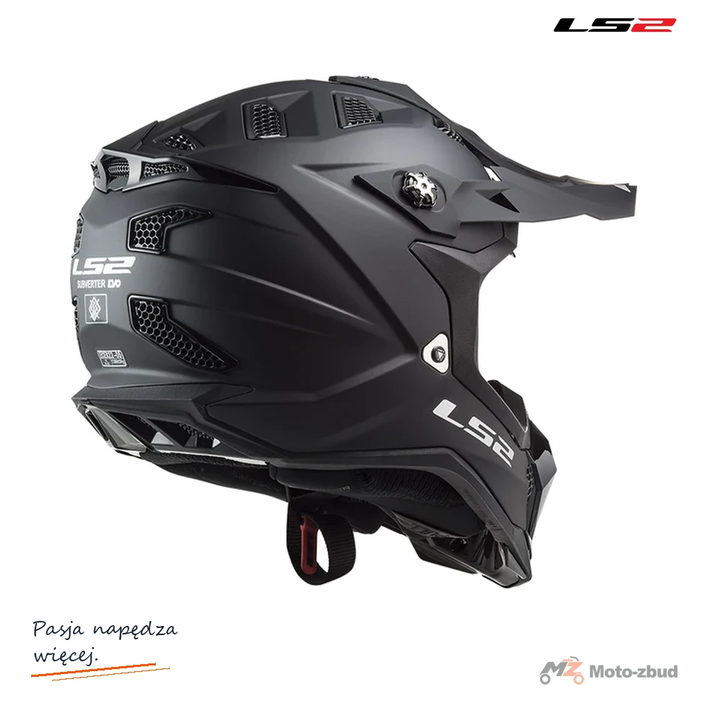 Kask crossowy LS2 MX700 Subverter EVO NOIR czarny mat L