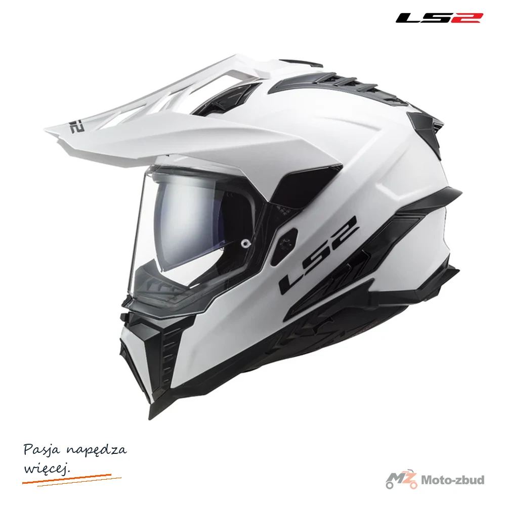 Kask LS2 MX701 Explorer Solid White — rozmiar XXL