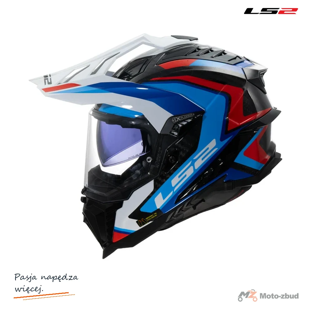 Kask LS2 MX701 Explorer C Frontier II Wh.Bl. — rozmiar XL