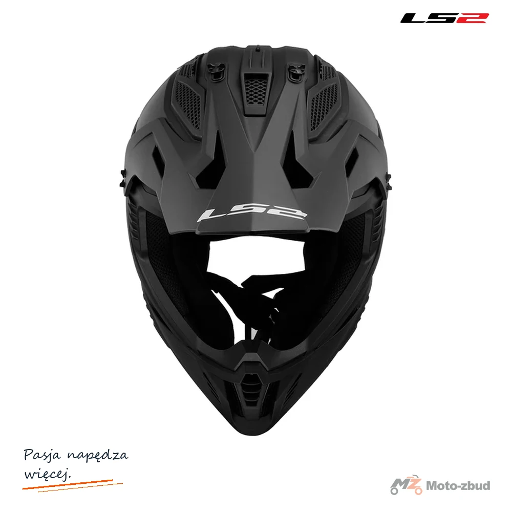 Kask motocyklowy crossowy LS2 MX708 FAST II Solid Matt Black XXL