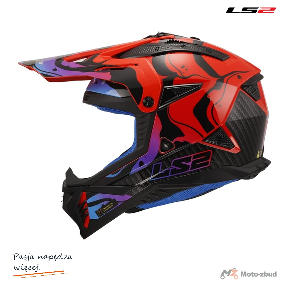 Kask LS2 MX708 Fast II Wash Gloss Red — XXL