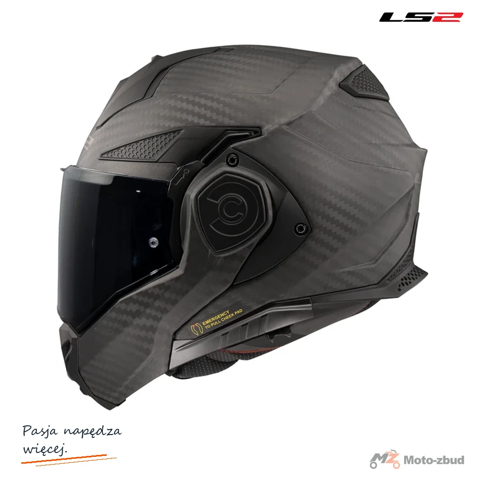 Kask LS2 FF901 Advant X Solid Matt Carbon — rozmiar XXL