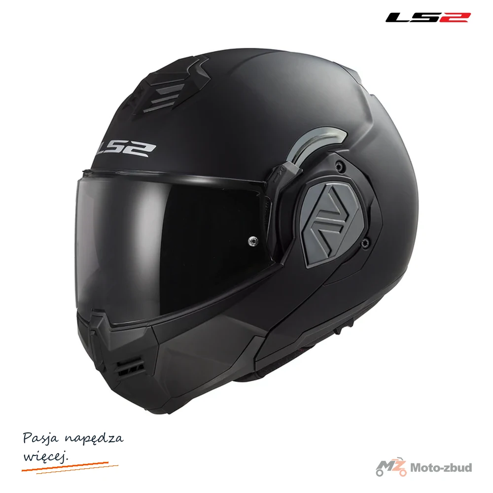Kask motocyklowy szczękowy LS2 FF906 ADVANT Solid czarny mat 3XL