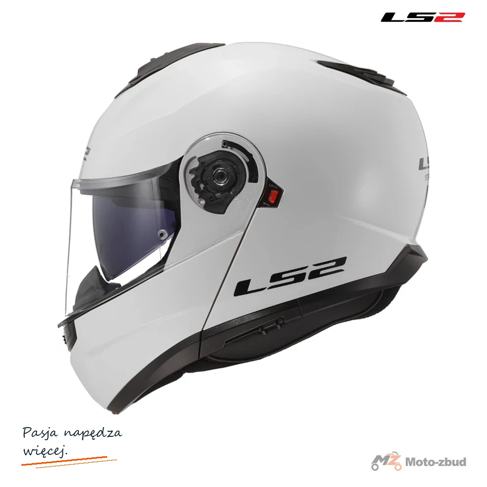Kask szczękowy LS2 FF908 Strobe II Solid White — XXL
