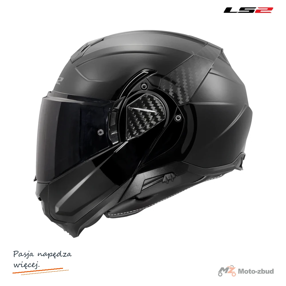 Kask motocyklowy szczękowy LS2 FF910 ADVANT II Solid Black L
