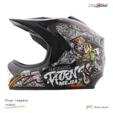 Kask crossowy City-Bike Dziecięcy WL-801A Junior Tatan czarny XS — ujęcie 2
