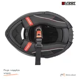 Kask zamknięty z blendą i lampą LED BLEXX FF953 grafit mat XL ECER22.06 — ujęcie 9