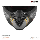 Kask crossowy BLEXX YS-217 czarny mat/grafit/pomarańczowy 2XL Homologacja ECE R22.06 — ujęcie 4