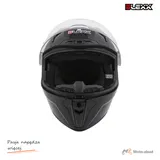 Kask zamknięty z blendą i lampą LED BLEXX FF953 czarny S ECER22.06 — ujęcie 4