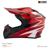 Kask crossowy BLEXX Dziecięcy MD-911 Junior czerwony/czarny L Homologacja ECE — ujęcie 2