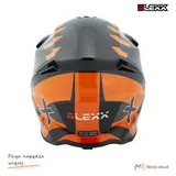 Kask crossowy BLEXX MD-902 czarny/pomarańczowy Matowy rozmiar M Homologacja ECE R22.06 — ujęcie 3
