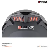 Kask zamknięty z blendą i lampą LED BLEXX FF953 grafit mat XL ECER22.06 — ujęcie 7