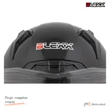 Kask zamknięty z blendą i lampą LED BLEXX FF953 czarny S ECER22.06 — ujęcie 5