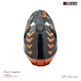 Kask crossowy BLEXX MD-902 czarny/pomarańczowy Matowy rozmiar M Homologacja ECE R22.06 — ujęcie 6