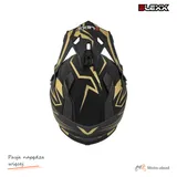 Kask crossowy BLEXX Dziecięcy MD-911 Junior czarny mat/złoty L Homologacja ECE 22.06 — ujęcie 5